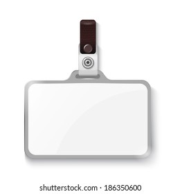 Plastic badge - Shutterstock ID 186350600