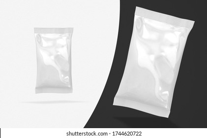 Plastic Bag 3D Rendering Mockup Design