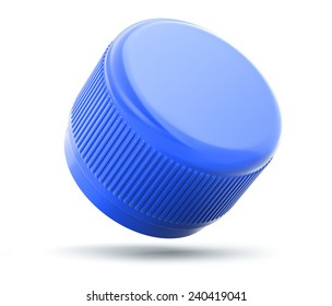 Plastic Bottle Cap On White Background