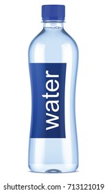 Plastic bottle clean water  3d illustration