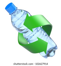 Plastic Bottle Recycling Concept