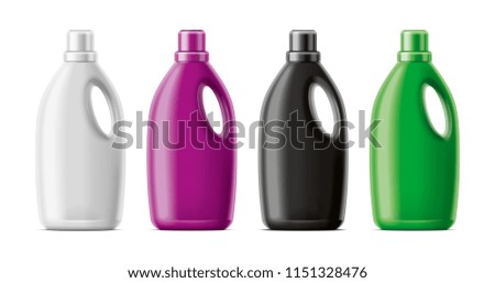 Plastic Bottles mockup. 3d rendering