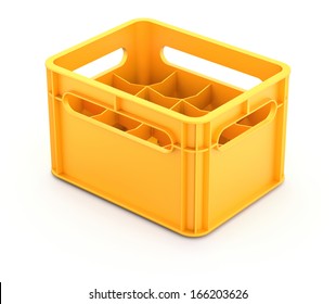 Plastic drink crate 