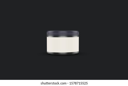 Plastic Jar Mockup, 3D illustration, Contains special layers and smart objects
