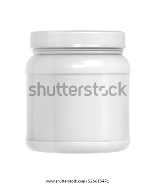 Download Plastic Jar Shrink Sleeve Label Mockup Stock Illustration 526615471 Yellowimages Mockups