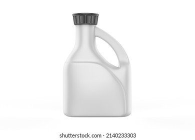 Plastic Jug Mockup Isolated On White Background. 3d Illustration