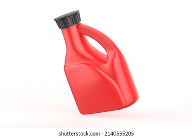 Plastic Jug Mockup Isolated On White Background. 3d Illustration