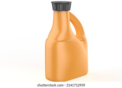 Plastic Jug Mockup Isolated On White Background. 3d Illustration