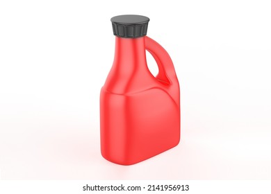 Plastic Jug Mockup Isolated On White Background. 3d Illustration