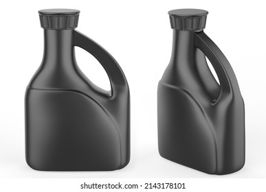 Plastic Jug Mockup Isolated On White Background. 3d Illustration