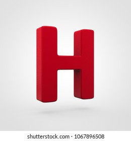 Plastic Letter H Uppercase 3d Render Stock Illustration 1067896508 ...