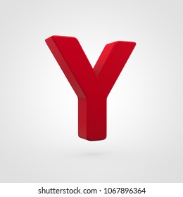 Plastic Letter Y Uppercase 3d Render Stock Illustration 1067896364 ...