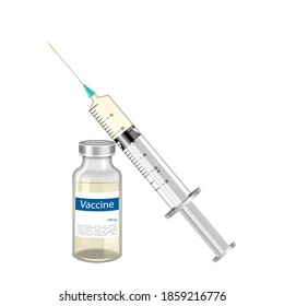 Plastic Medical Syringe Needle Vial Vaccination Stock Illustration ...