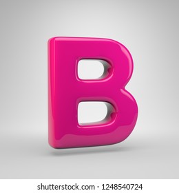 Plastic Pink Color Letter B Uppercase Stock Illustration 1248540724 ...