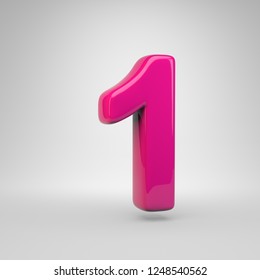 Gloosy Number 1 3d Render Red Stock Illustration 1058965010 | Shutterstock