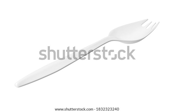 Plastic Spork 3d Illustration On White Stock Illustration 1832323240 ...