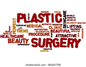 Plastic Surgery Word Cloud Concept On Stock Illustration 382647700 ...