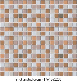 Plastic Vinyl Tile Backsplash Seamless Texture. 3d Rendering