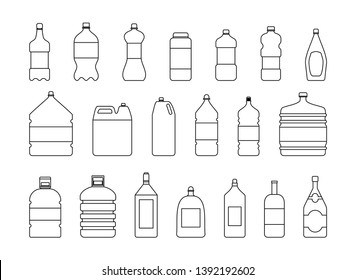 Plastic Water Bottle Vector Blank Nature Stock Vector (Royalty Free ...