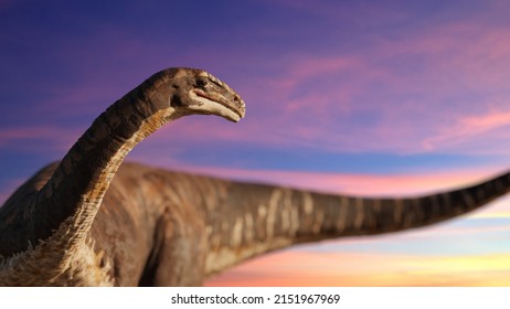 Plateosaurus Engelhardti, Dinosaur From The Late Triassic Epoch (3d Paleoart Illustration)   