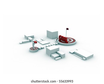 platform isolated on white background