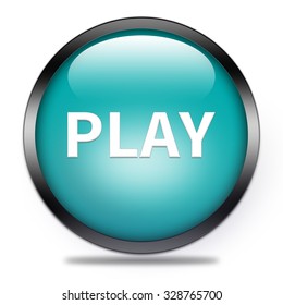 Play button isolated