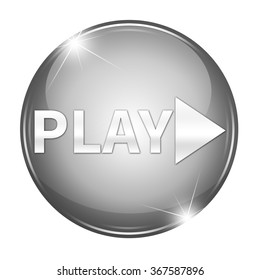 Play button isolated 