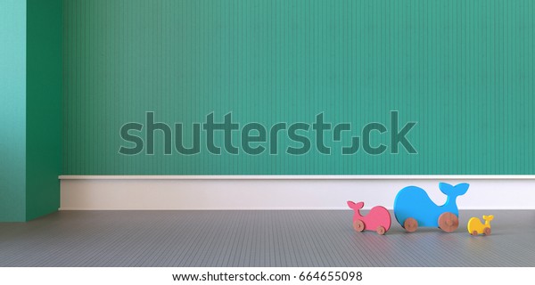 Play Room and\
Toy baby display / 3d\
rendering