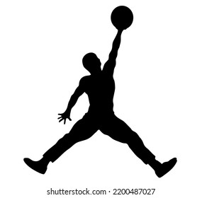 Player Holding Basketball Stretching Legs Athlete Stock Illustration ...