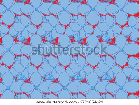 Playful Light Blue Zigzag Pattern.