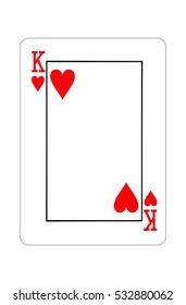 Playing Cards On White Background Stock Illustration 532880062 ...