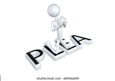 Plea Legal Concept With The Original 3D Character Illustration
