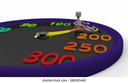 Please do not speed,background 3d render 