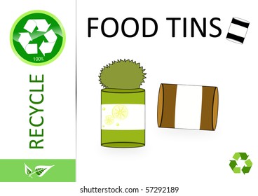 Please recycle food tins - Shutterstock ID 57292189