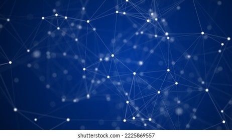 Plexus communication and technology network concept 3d illustration