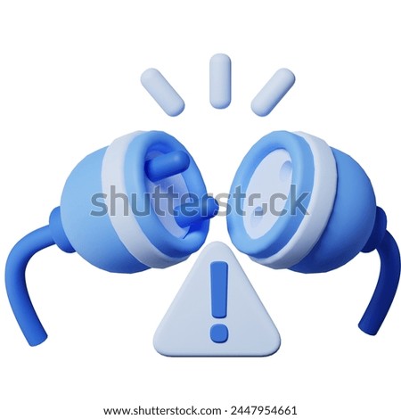 Plug Connection Lost Empty State System 3D