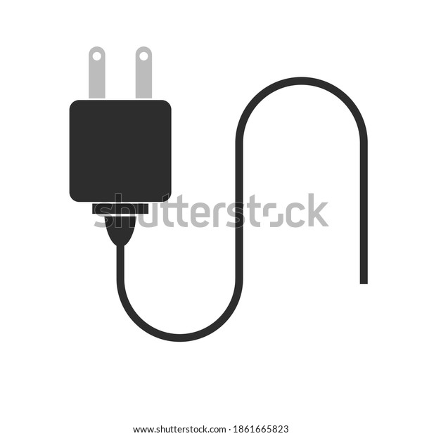 plug icon in black\
illustration on\
white