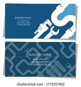 Plumbing repair and service business card concept - Powered by Shutterstock