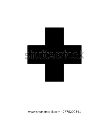 Plus symbol icon for addition and mathematics