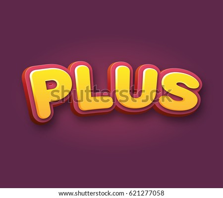 Plus Text for Title or Headline. In 3D Fancy Fun and Futuristic style