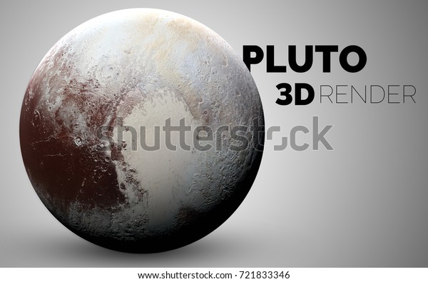 Pluto Set Solar System Planets Rendered Stock Illustration 721833346 ...