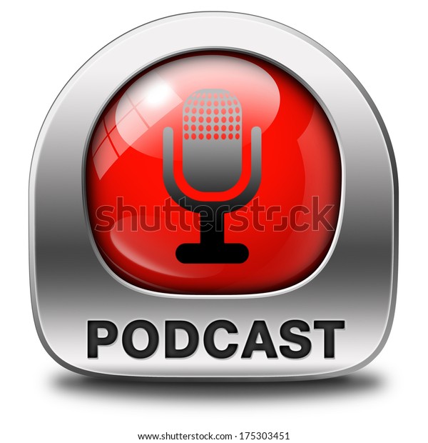 Podcast Listen Audio Music Audiobook Live のイラスト素材