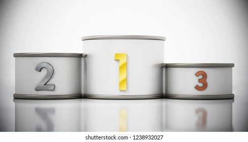 Podium First Second Third Places 3d 스톡 일러스트 1238932027 | Shutterstock