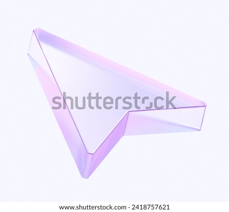 pointer icon with colorful gradient. 3d rendering illustration for graphic design, ui ux design, presentation or background 