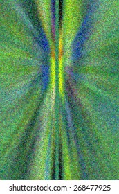 Pointillist Abstract Of A Multicolored Starburst For Themes Of Extraterrestrial Phenomena, Astronomical Ambiguity, Or Scientific Mystery