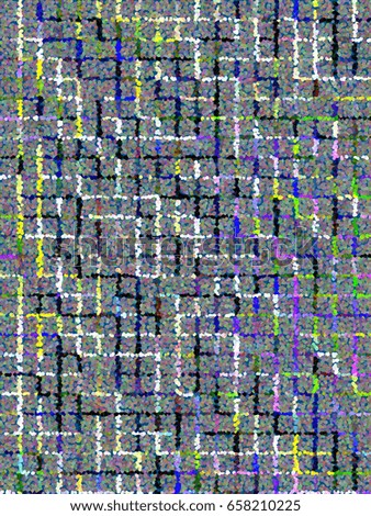 Pointillist grid for decoration or background