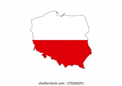 Poland Map Flag Icon Set Stock Vector (Royalty Free) 2132620465 ...