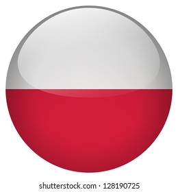 Poland Flag Button