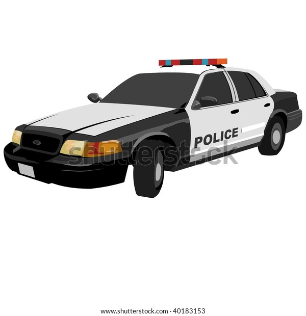 Police Car Stock Illustration 40183153 Shutterstock 7667