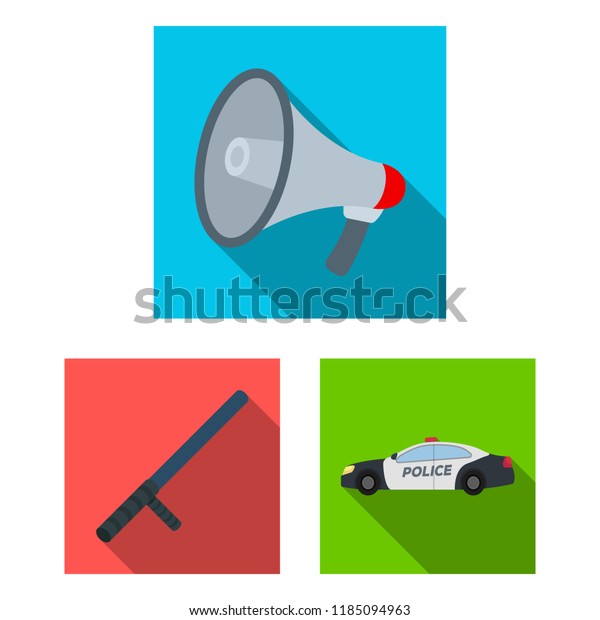 Police,\
Department flat icons in set collection for design.Detective and\
accessories bitmap symbol stock web\
illustration.